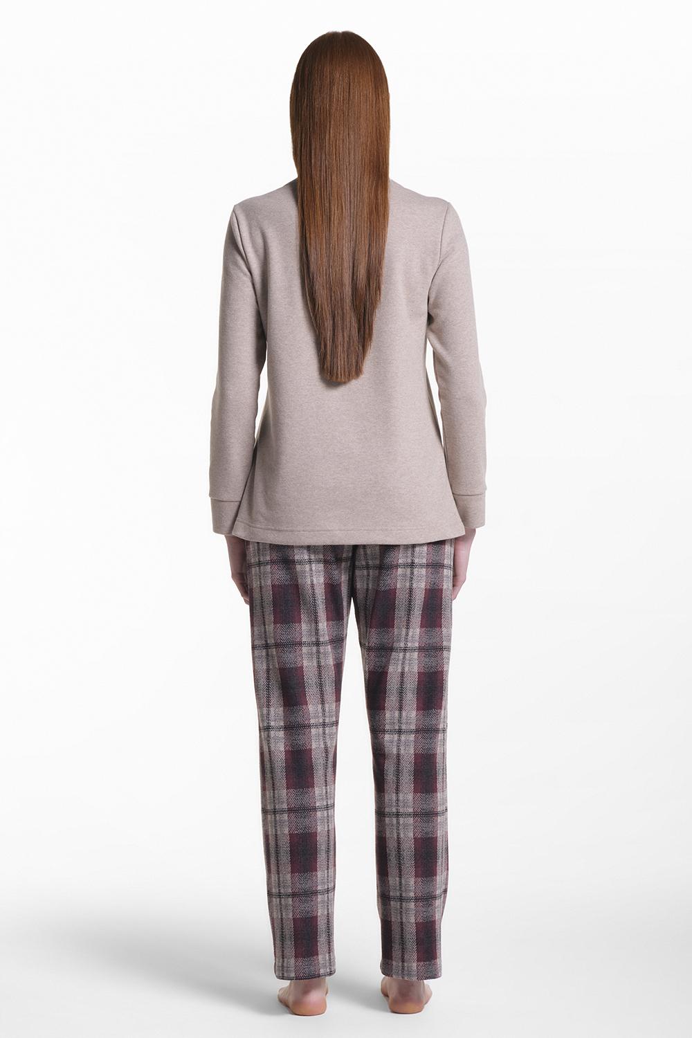 Verdiani Pigiama Punto Milano Tartan In Linea