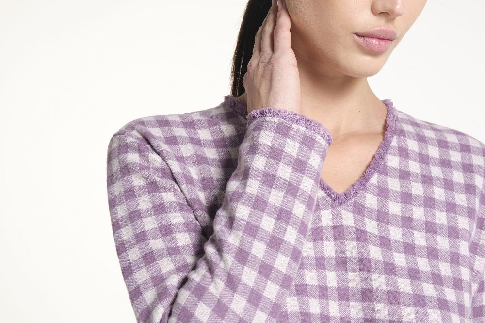Verdiani Camicia Jacquard Vichy Saldi Di Fabbrica