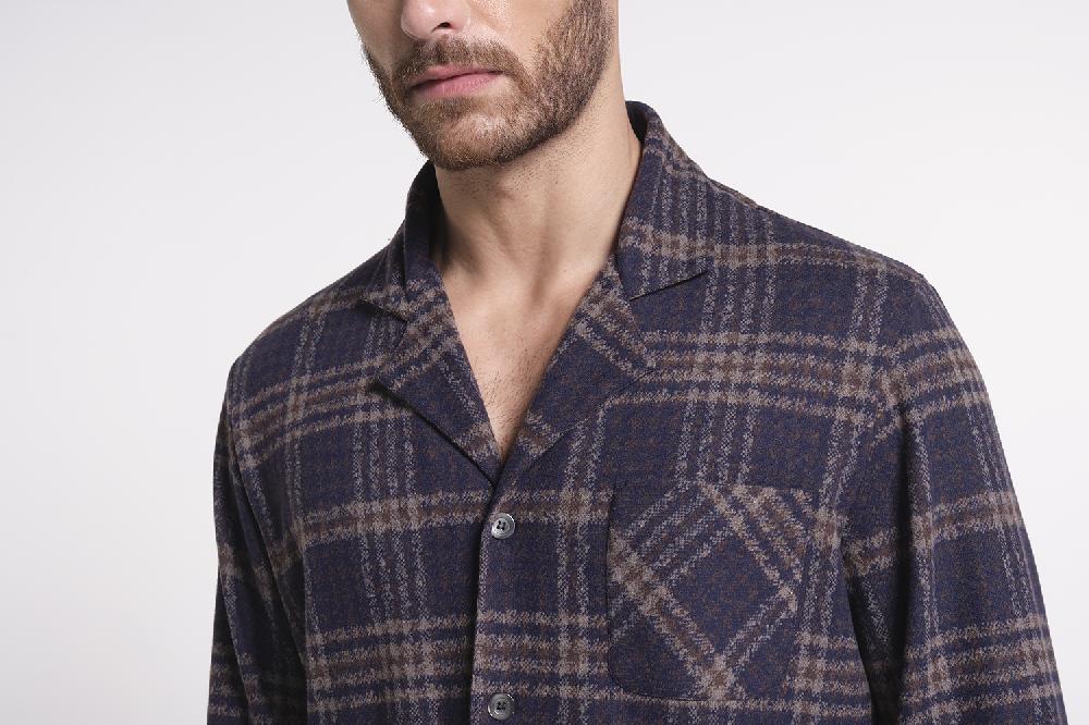Verdiani Pigiama Punto Milano Jacquard Pezzi Unici