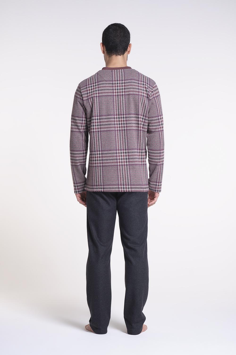 Verdiani Pigiama Punto Milano Jacquard In Saldo