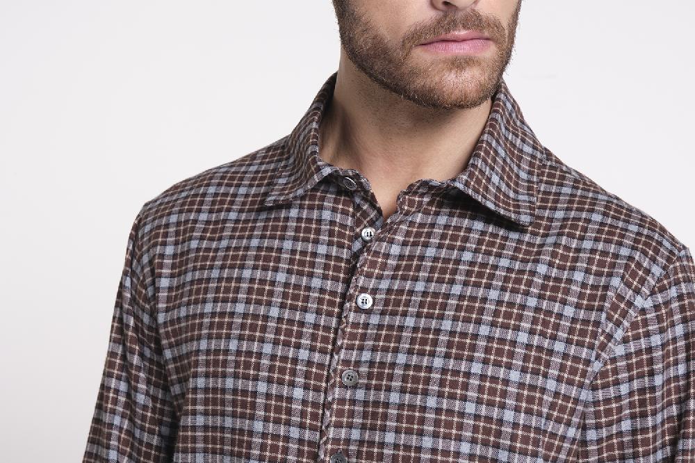 Verdiani Camicia Flanella Cotone Qualità