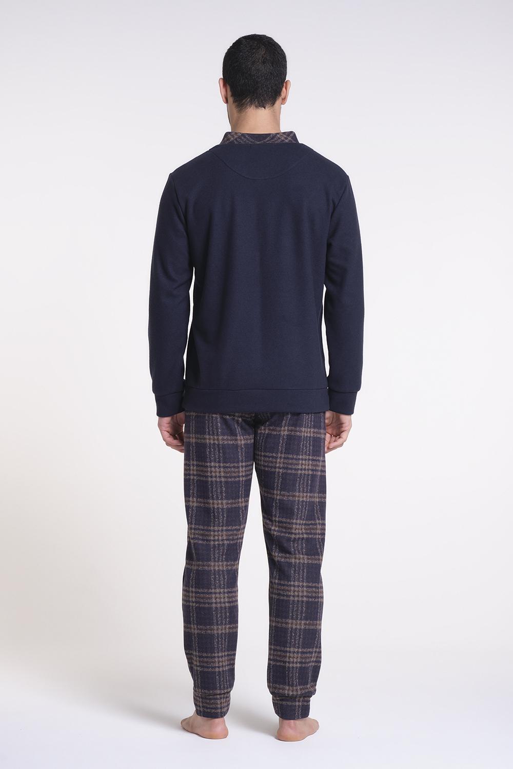 Verdiani Pigiama Punto Milano Jacquard Sottocosto