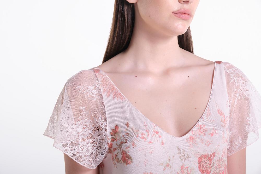 Verdiani Camicia Viscosa Stampa Fiore In Vendita