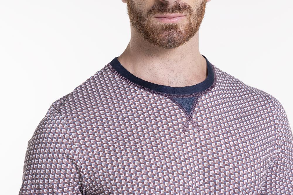 Verdiani Pigiama Jersey Cotone Stampa Moda