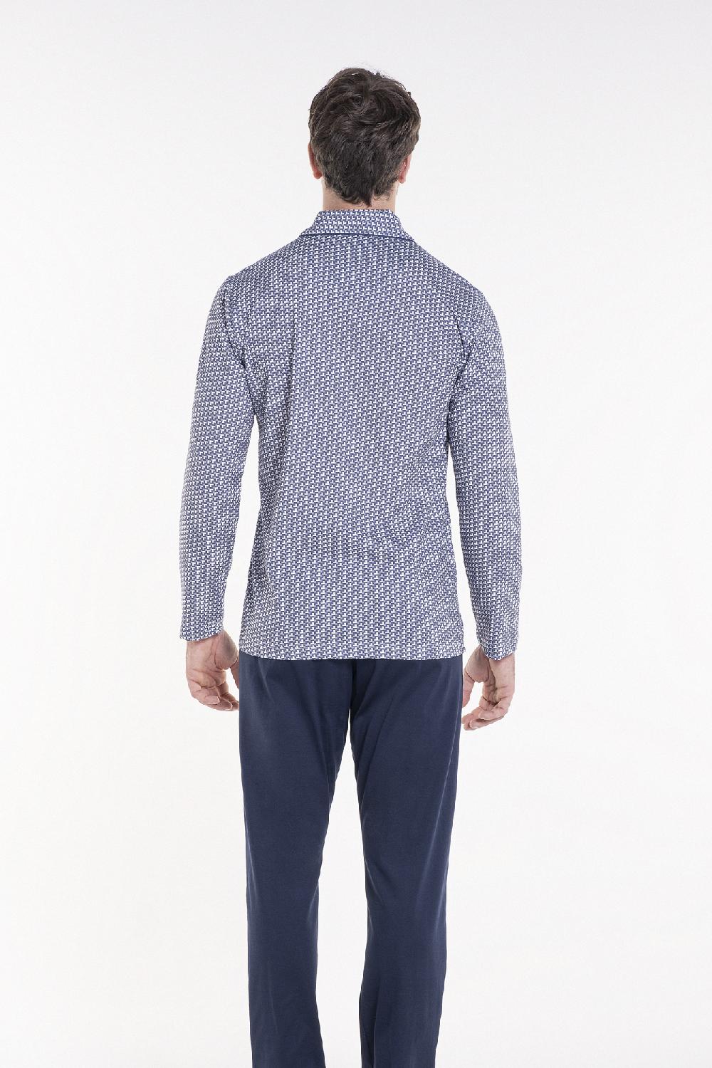 Verdiani Pigiama Jersey Cotone Stampa Italy