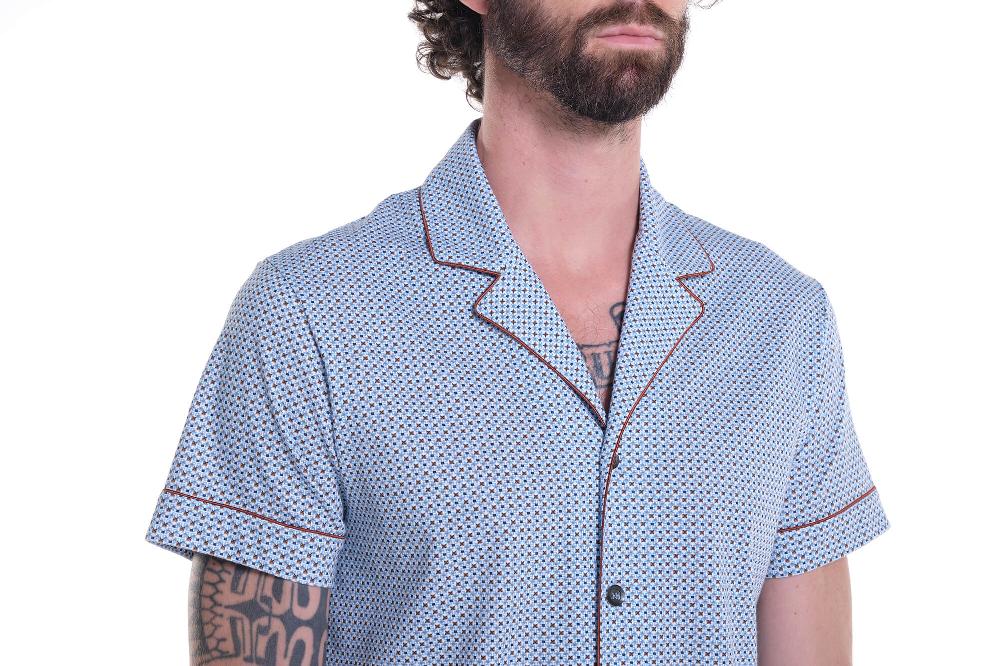 Verdiani Pigiama Jersey Cotone Stampa Fino Al -60%