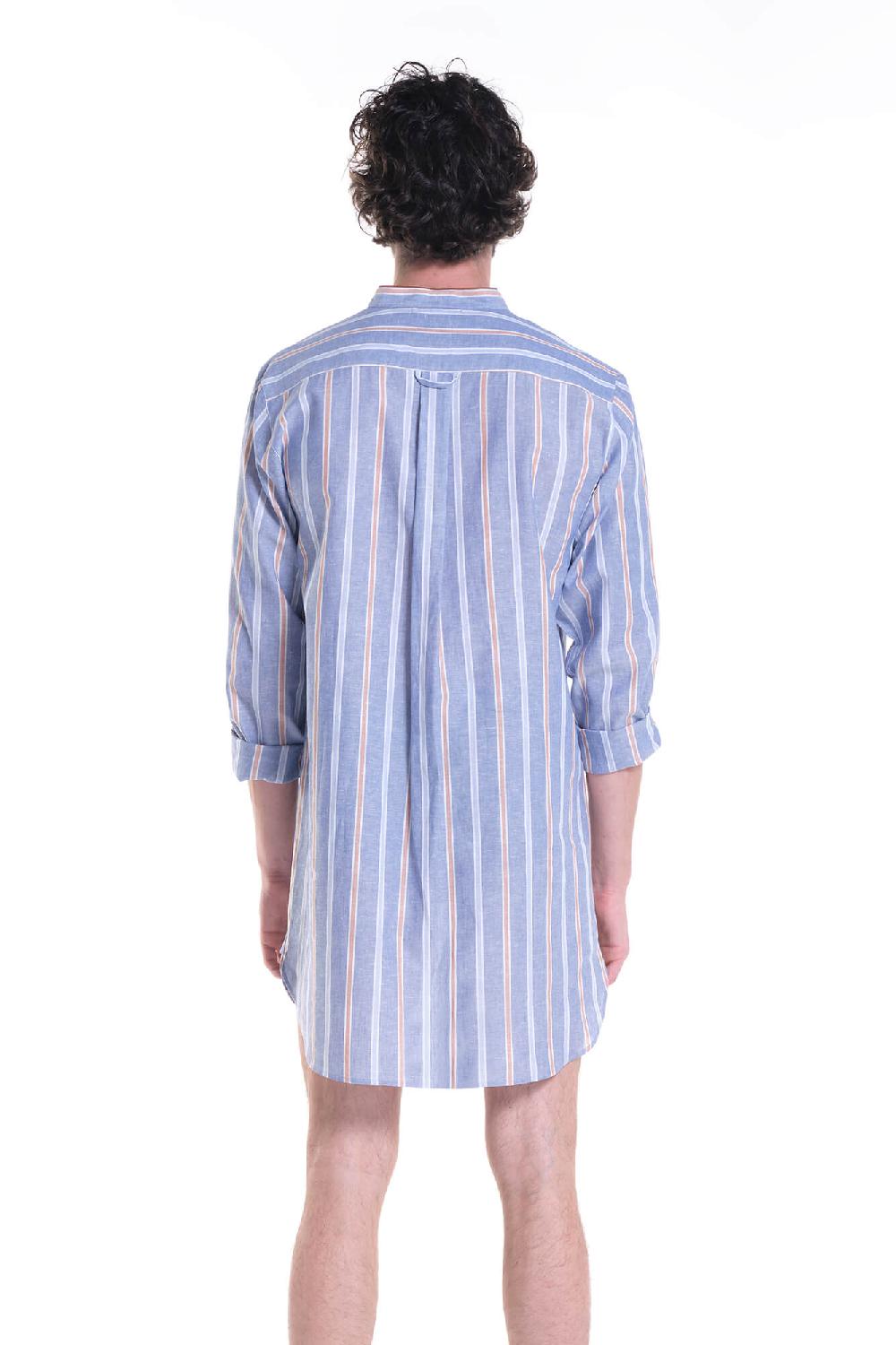 Verdiani Camicia Navetta Riga Lino/Cotone Novità
