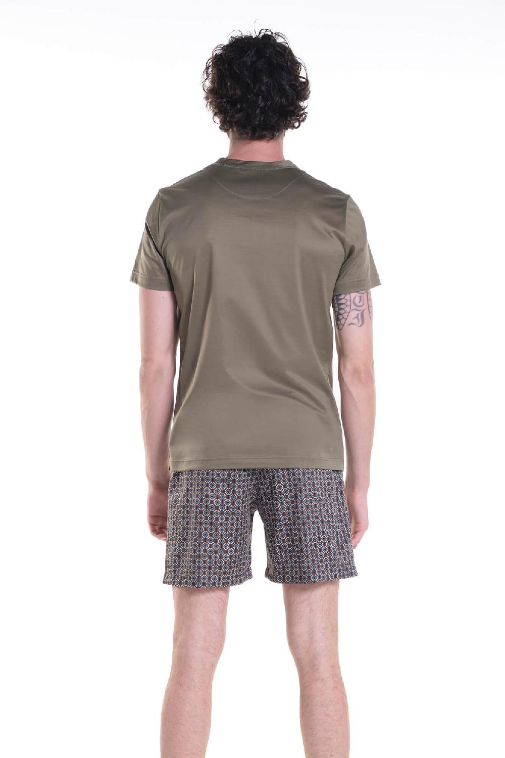 Verdiani Pigiama Jersey Cotone/Rasatello Stampato Online