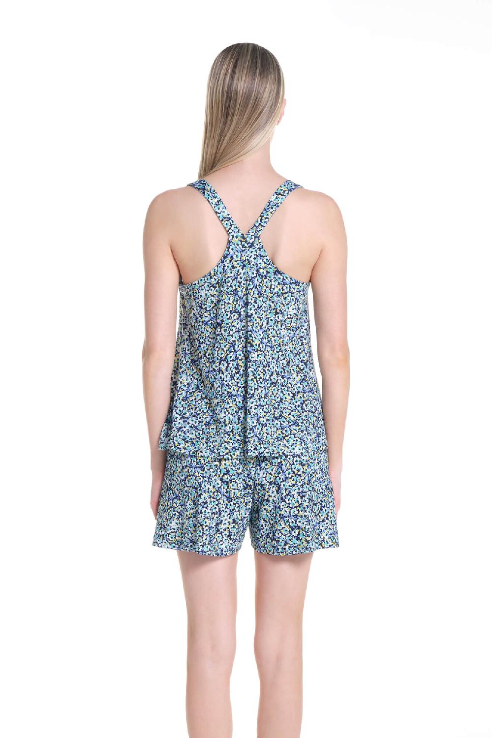 Verdiani Top + Shorts Viscosa Floreale Negozio