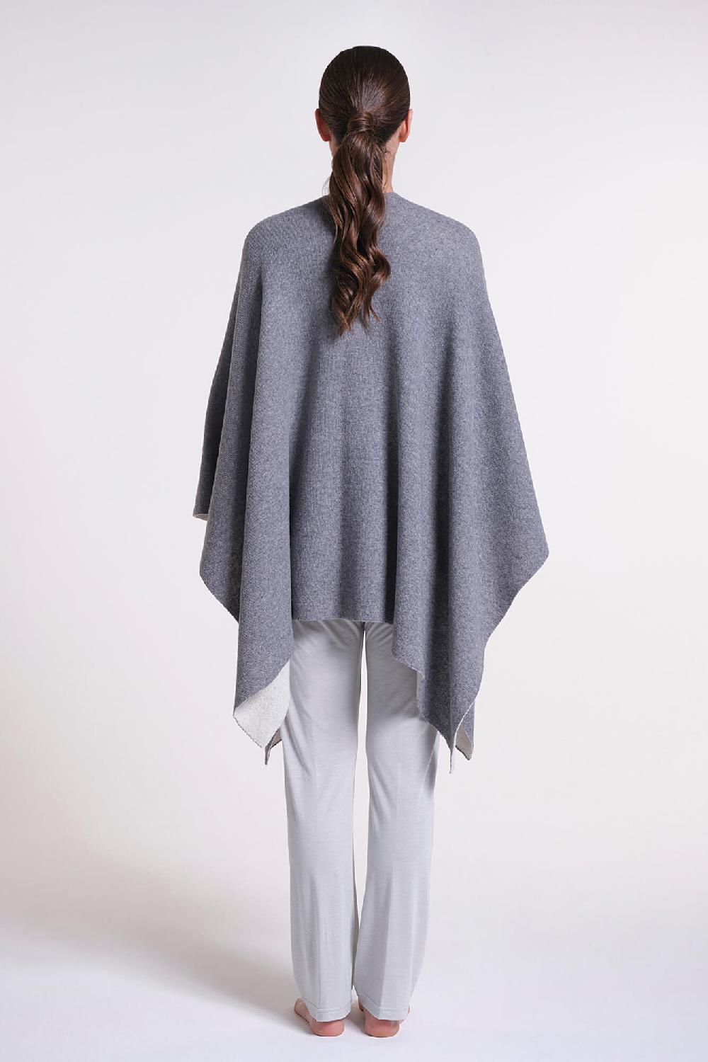 Verdiani Poncho Double Misto Lana Novità
