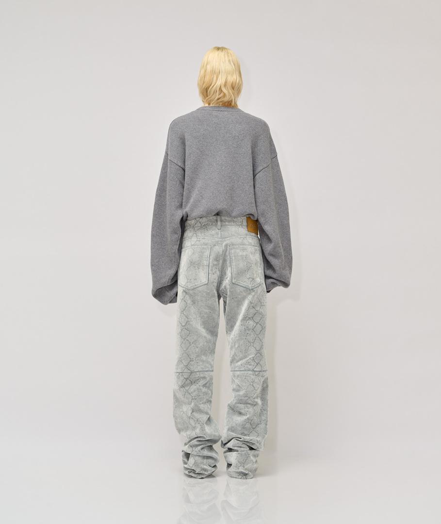 Vespa Snake flocked denim pants Vendita