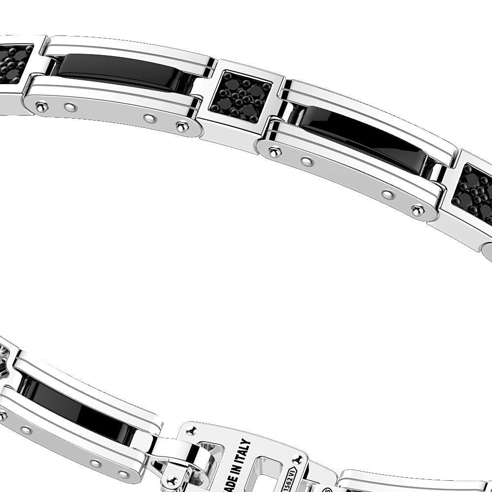 Zancan Bracciale Zancan in argento e ceramica con pietre Vendita Economica