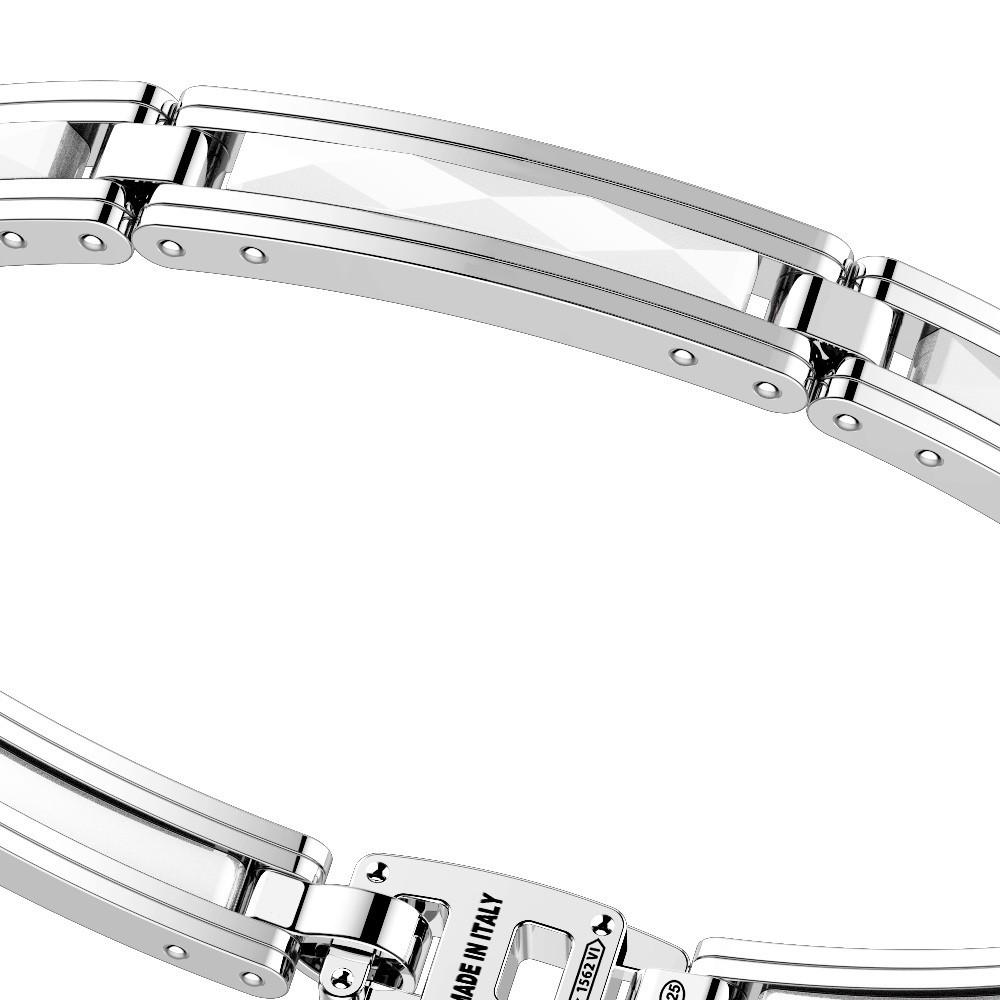 Zancan Bracciale Zancan in argento e ceramica In Saldo