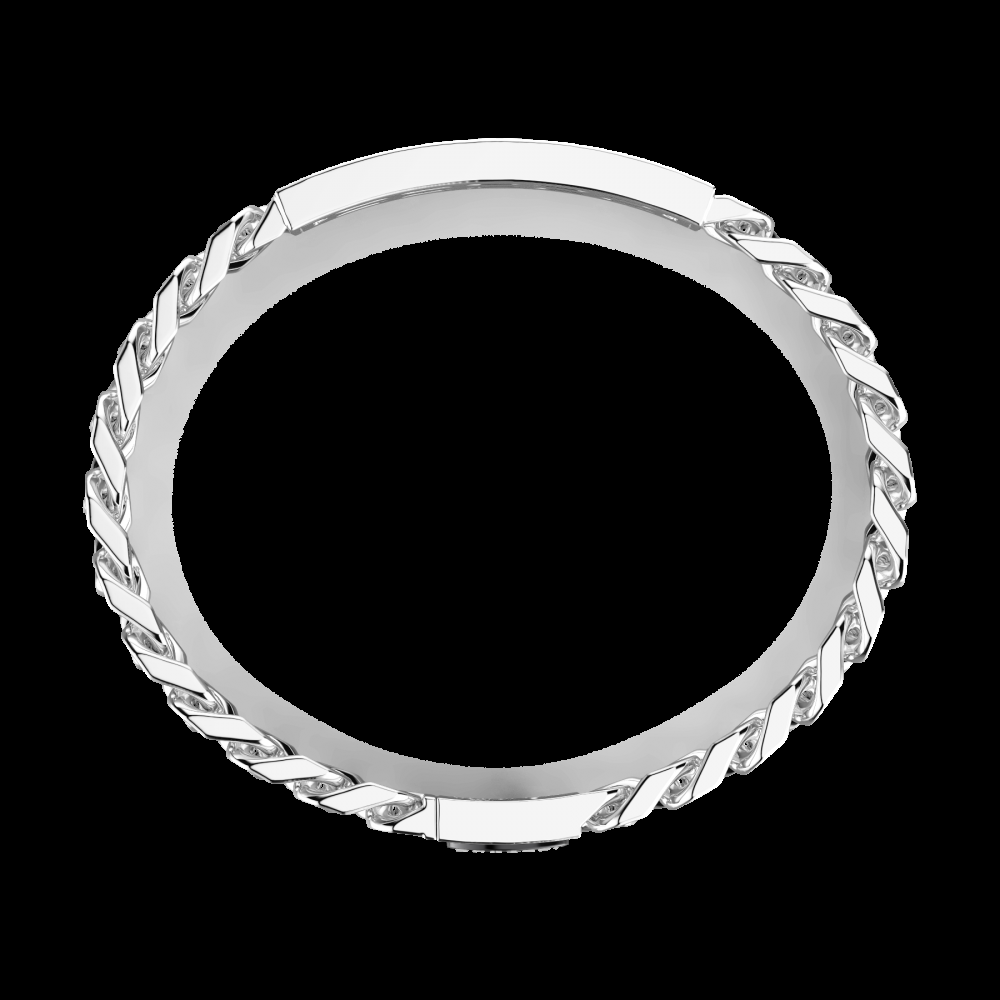 Zancan Bracciale Bugatti groumette in argento 925 con targa centrale 2025