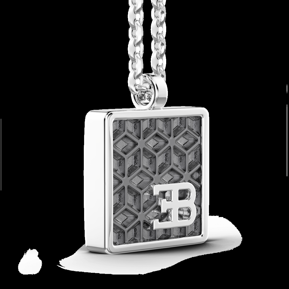 Zancan Collana Bugatti con targa in argento Vendita