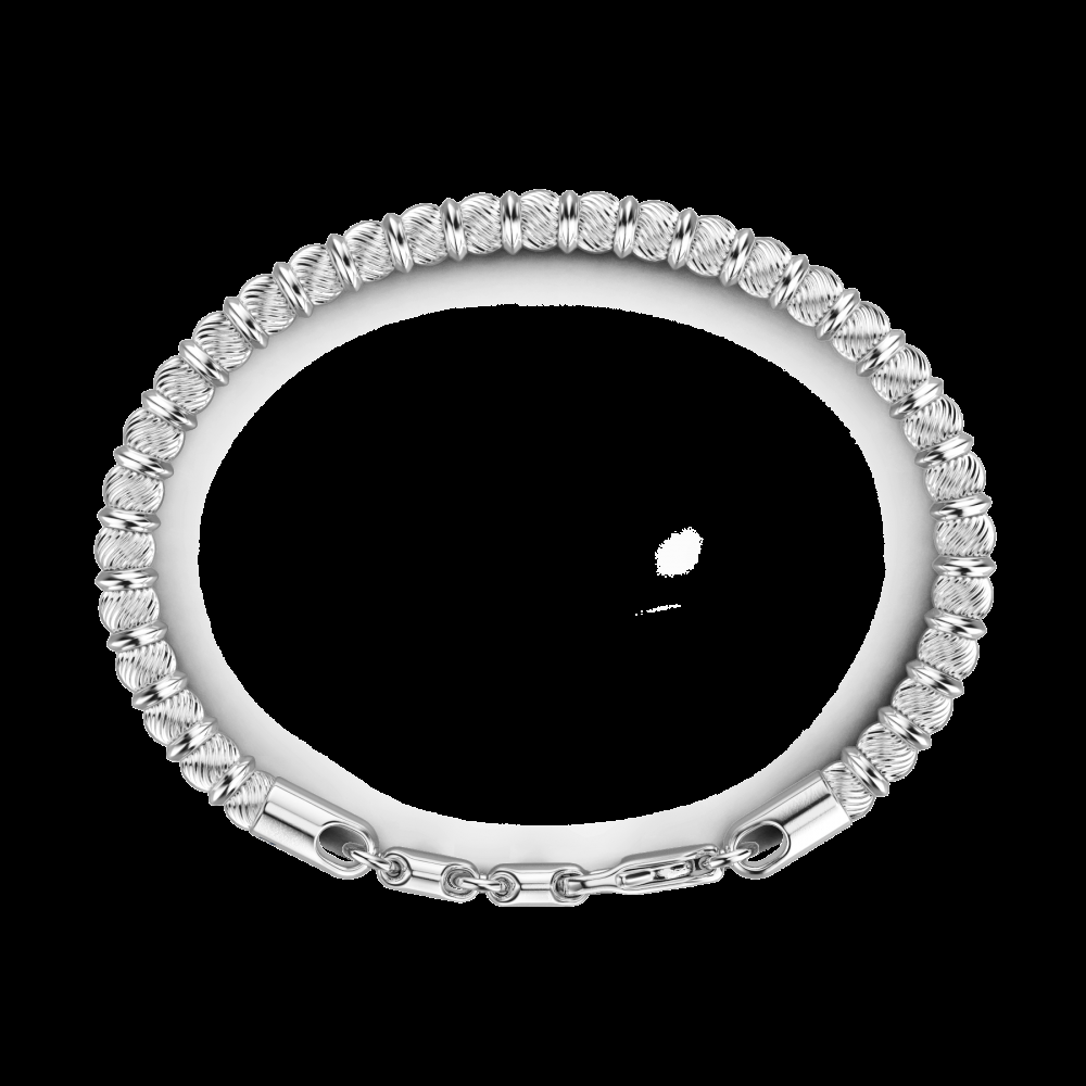 Zancan Bracciale Zancan morbido in argento a sfere Qualità Garantita