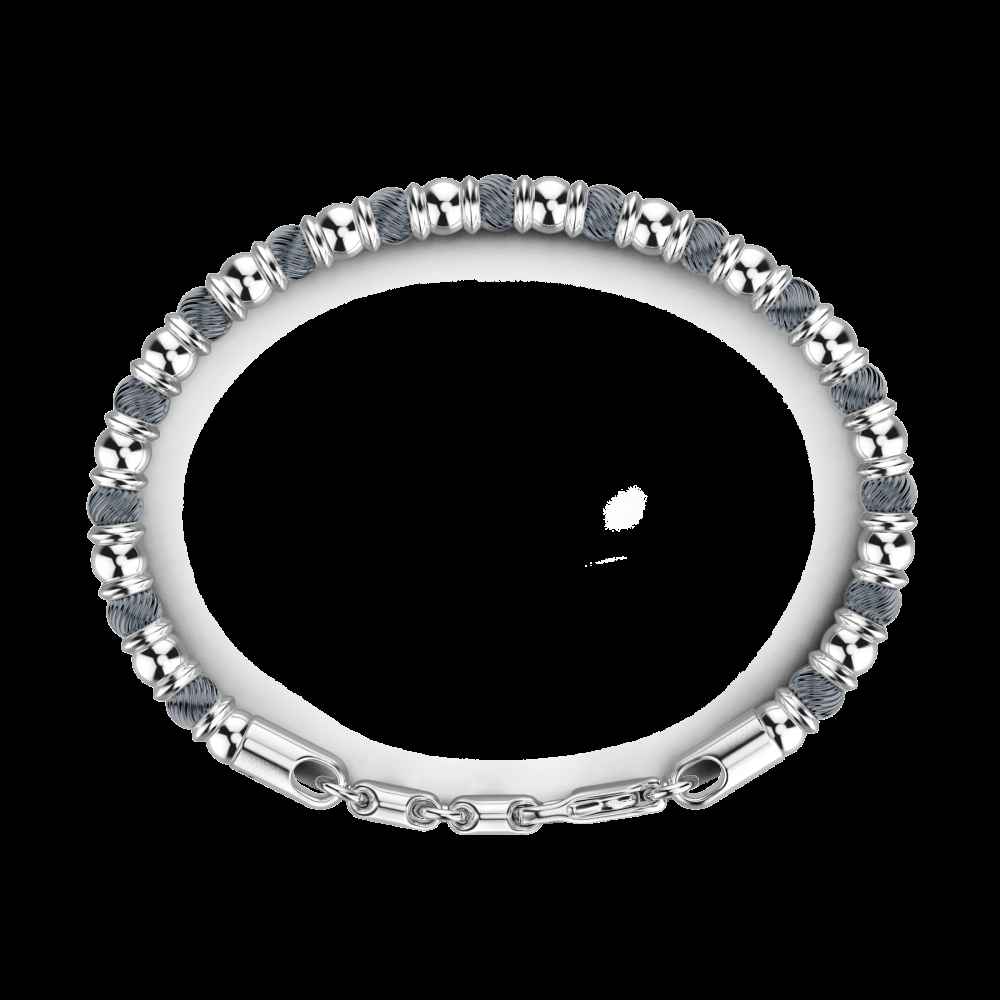 Zancan Bracciale Zancan morbido in argento a sfere Acquista Ora