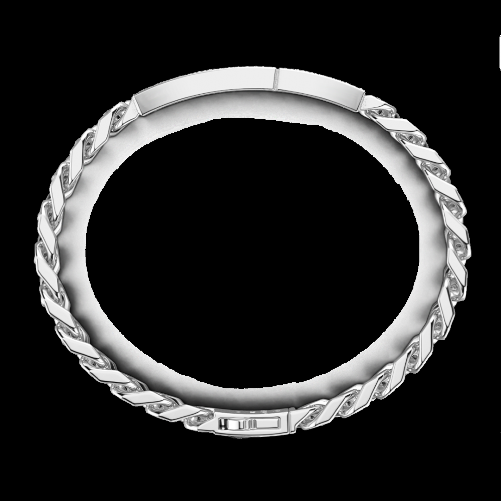 Zancan Bracciale grumetta Zancan in argento con pietre nere Vendita