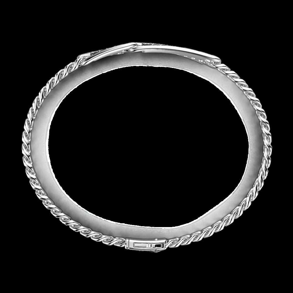 Zancan Bracciale grumetta Zancan in argento con pietre nere Negozi Online