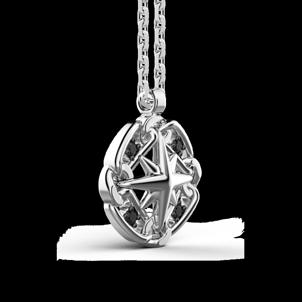 Zancan Collana Zancan in argento con pendente a rosa dei venti Acquista Ora