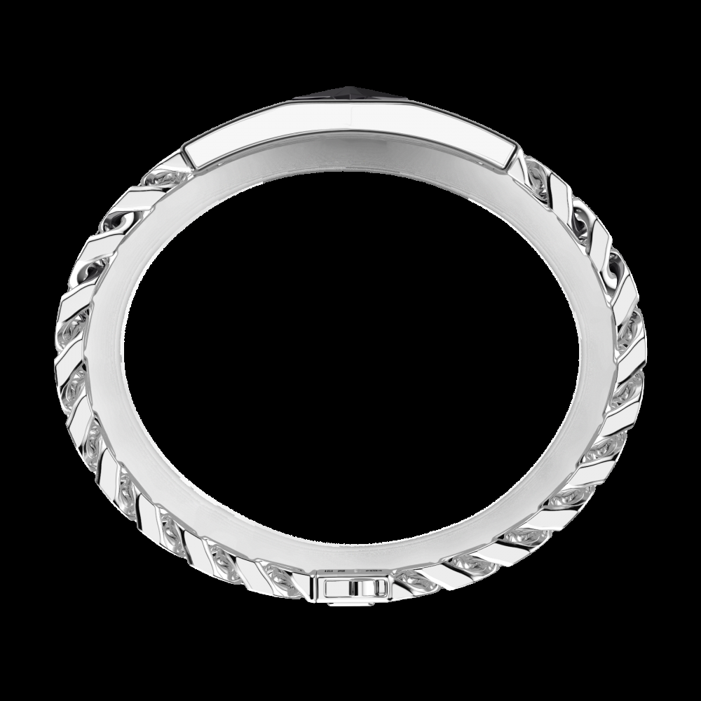 Zancan Bracciale Zancan in argento con maglia grumette e targa con rosa dei venti in ceramica Affare Del Giorno