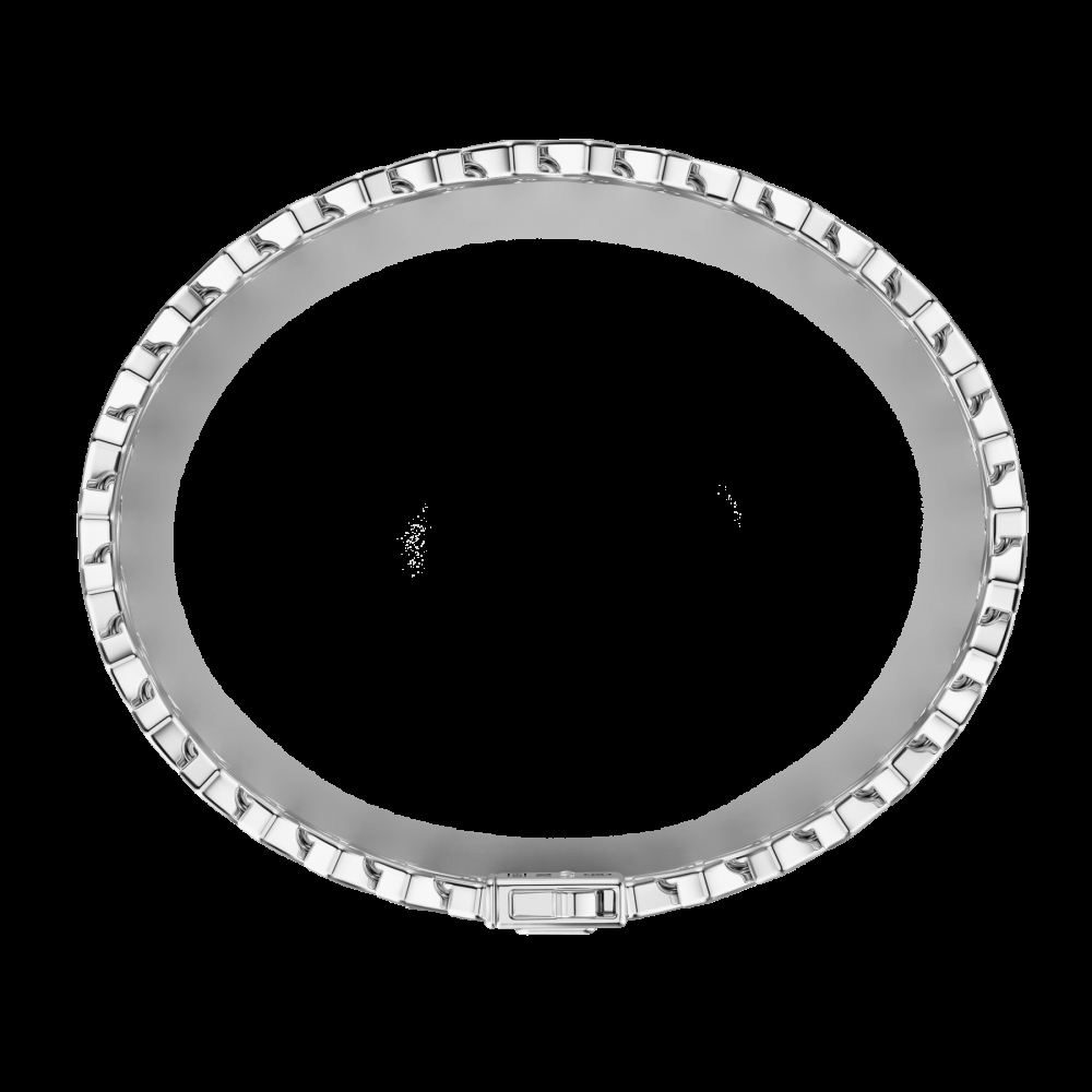 Zancan Bracciale solo maglia Zancan in argento con pietre Presa