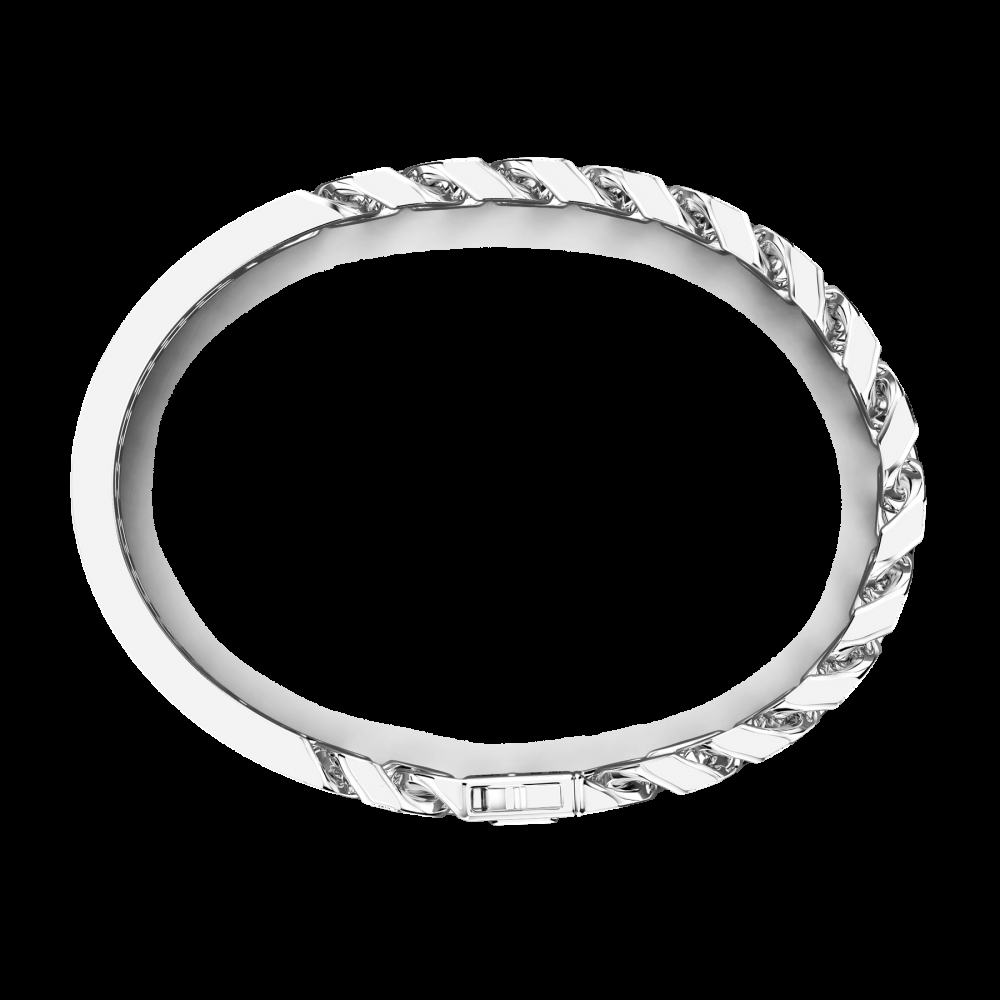 Zancan Bracciale Zancan a schiava rigida e grumette morbida in argento con pietre Vendita Economica