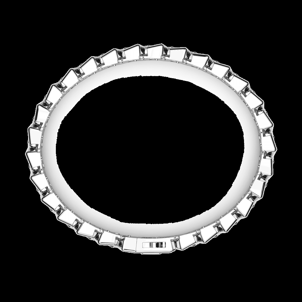 Zancan Bracciale Zancan solo maglia in argento con pietre I Più Venduti