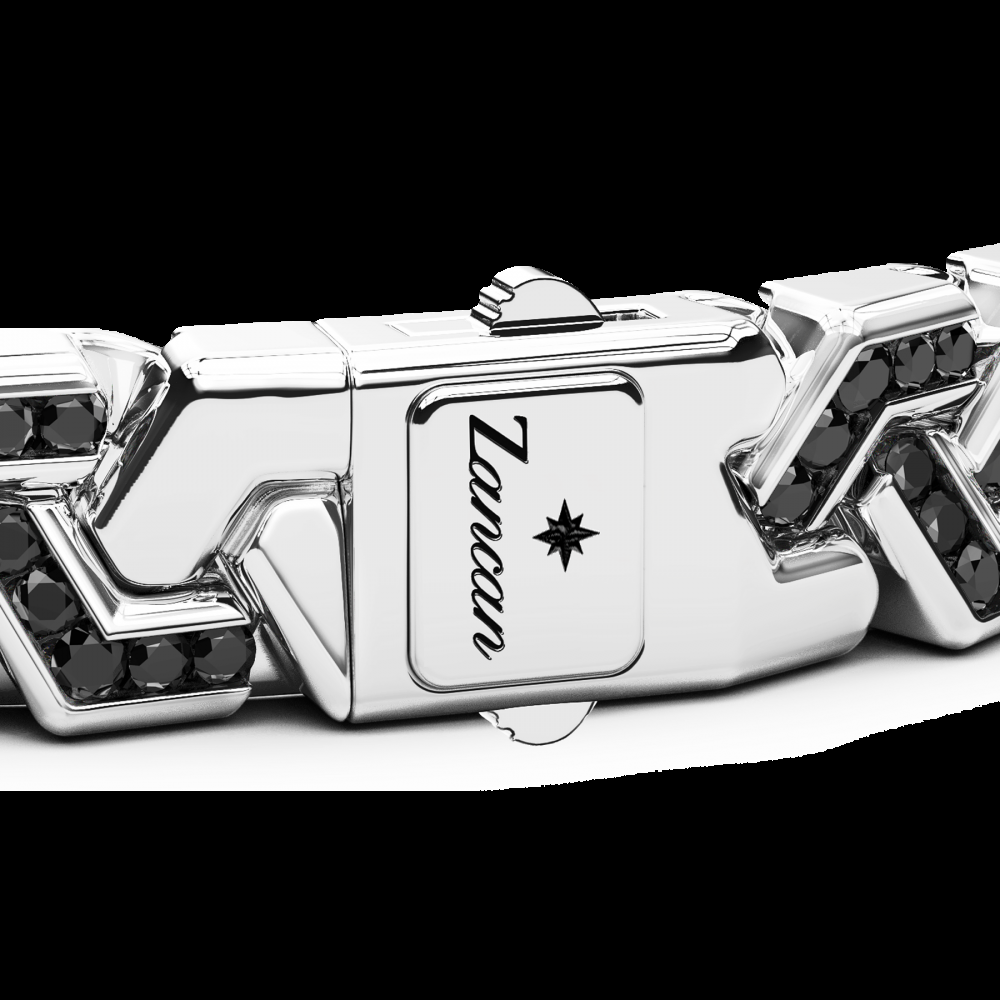 Zancan Bracciale Zancan solo maglia in argento con pietre I Più Venduti