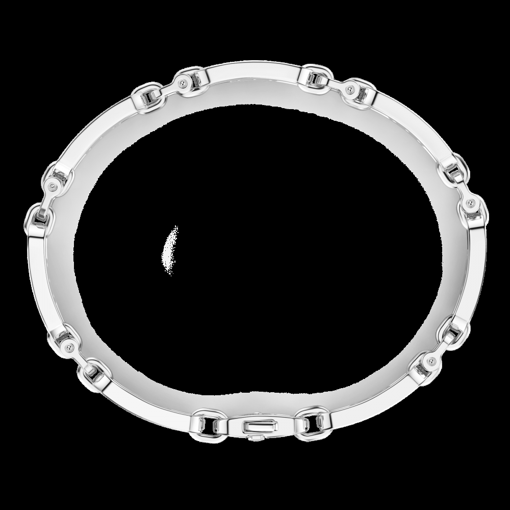 Zancan Bracciale Zancan in argento con targa e pietre nere Vendite Flash