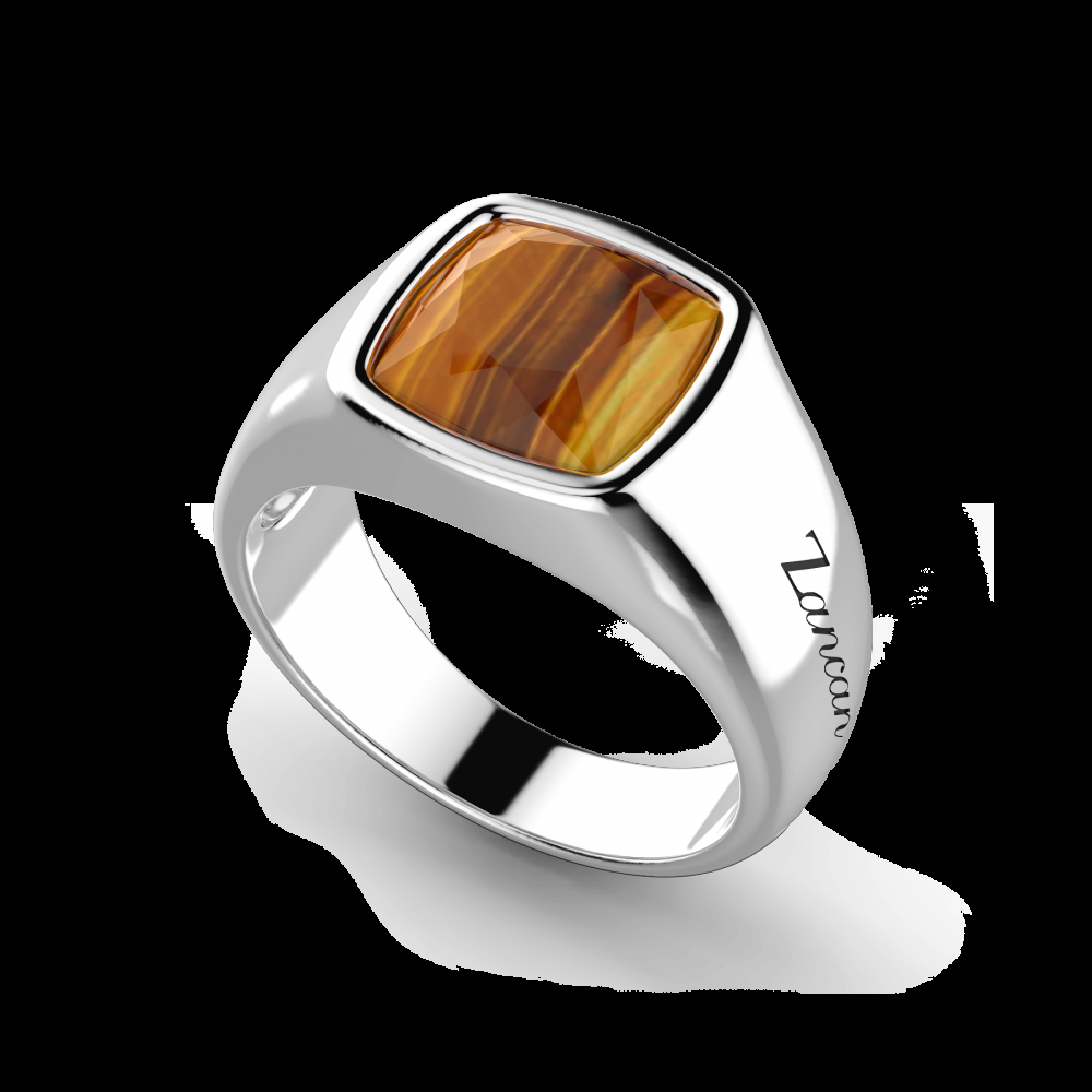 Zancan Anello in argento con occhio di tigre Sottocosto