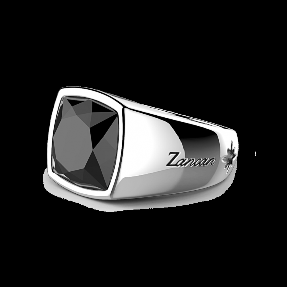 Zancan Anello in argento con grande onice naturale Offerta