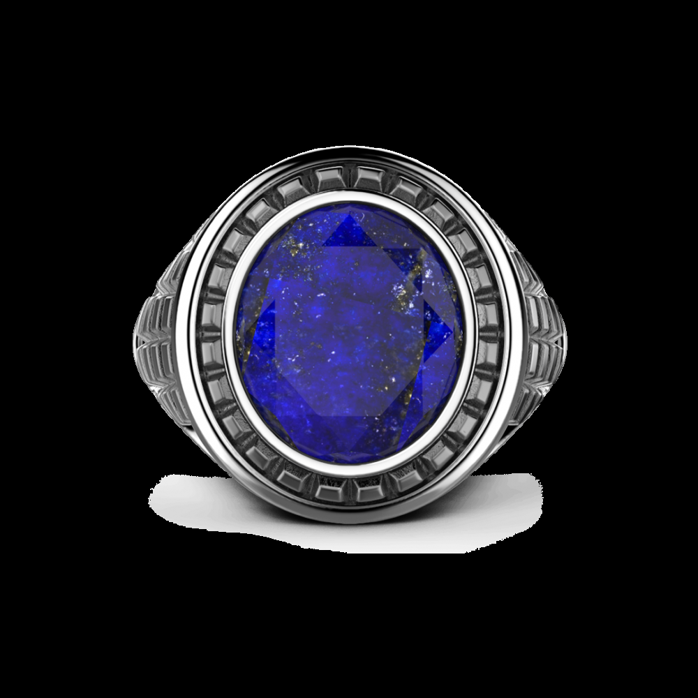 Zancan Anello Zancan in argento con pietra blu In Vendita