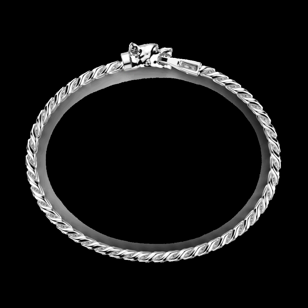 Zancan Bracciale a grumetta Zancan in argento con chiusura a testa di pitbull Vendite Flash