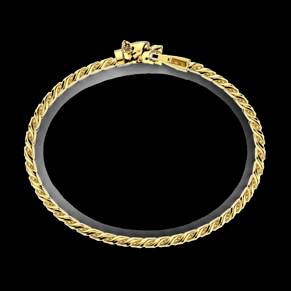 Zancan Bracciale a grumetta Zancan in argento con chiusura a testa di pitbull In Saldo