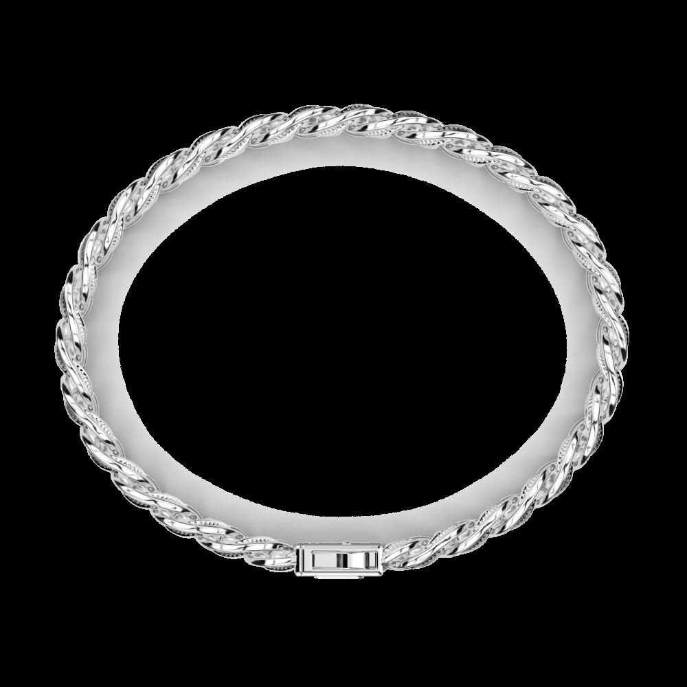 Zancan Bracciale grumetta Zancan in argento con finitura striata in colore nero Nuovo