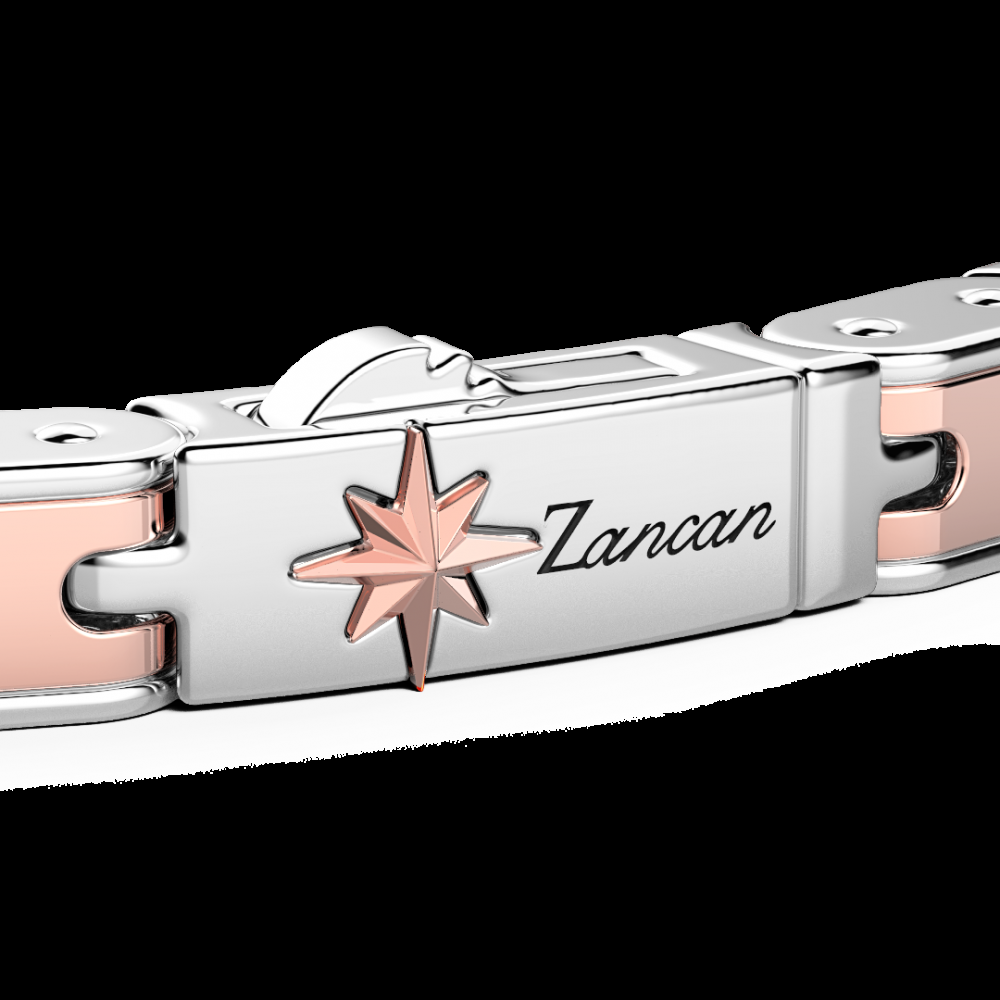 Zancan Bracciale da uomo Zancan in argento e oro rosa Convenienza