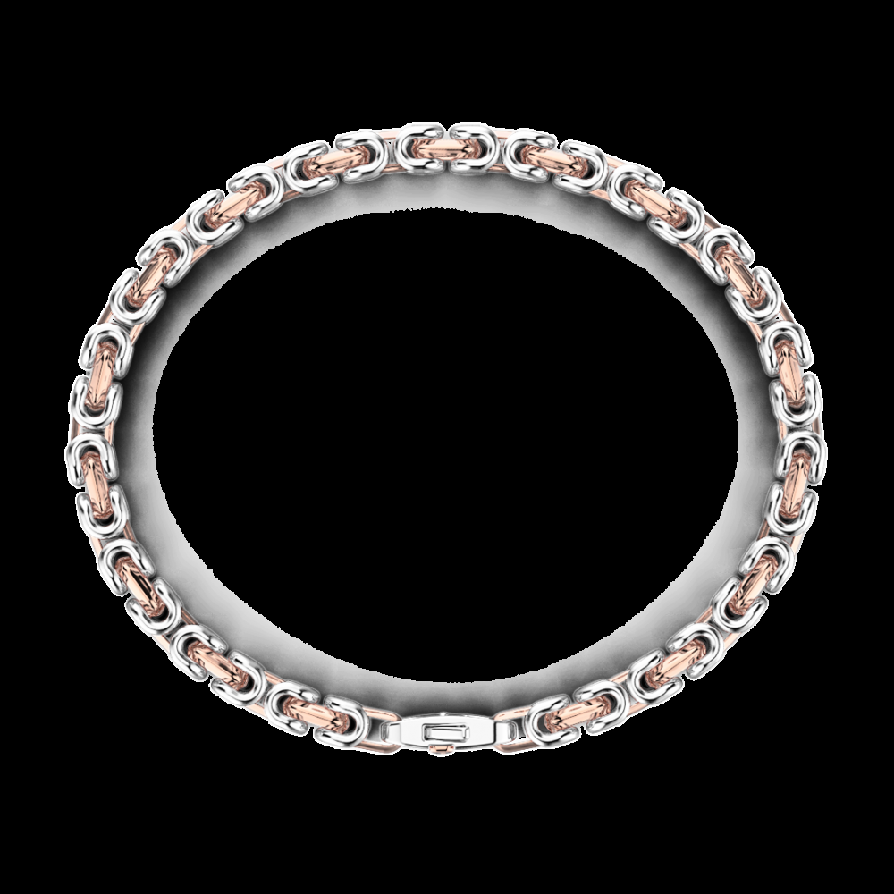 Zancan Bracciale da uomo Zancan catena in argento e oro 18k Sconto