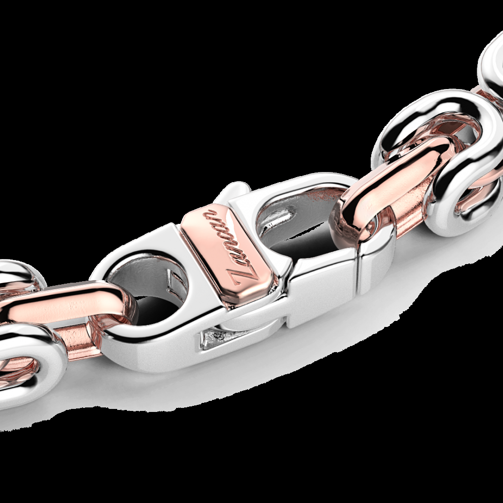 Zancan Bracciale da uomo Zancan catena in argento e oro 18k Sconto
