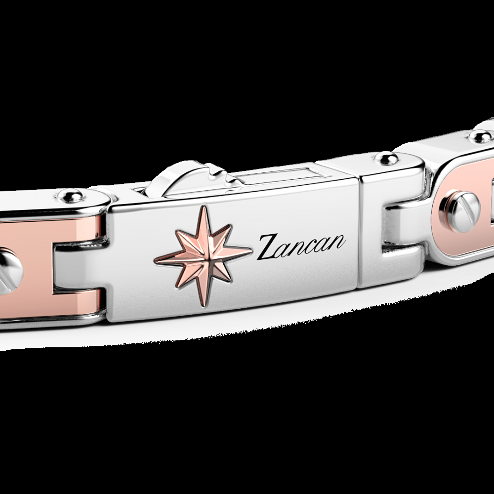 Zancan Bracciale da uomo Zancan in argento e oro rosa Online