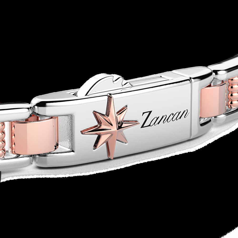 Zancan Bracciale da uomo Zancan in argento e oro rosa Offerte