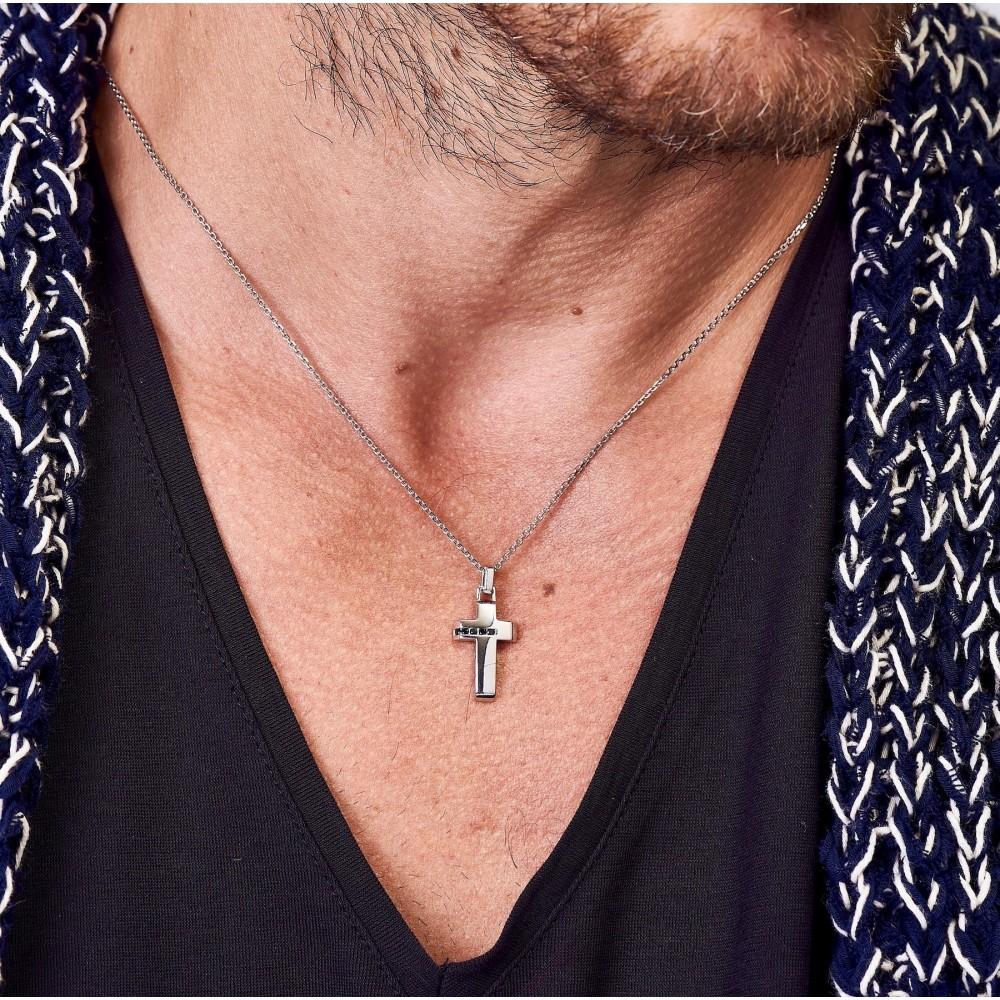 Zancan Collana Zancan in argento con pendente a croce Saldi