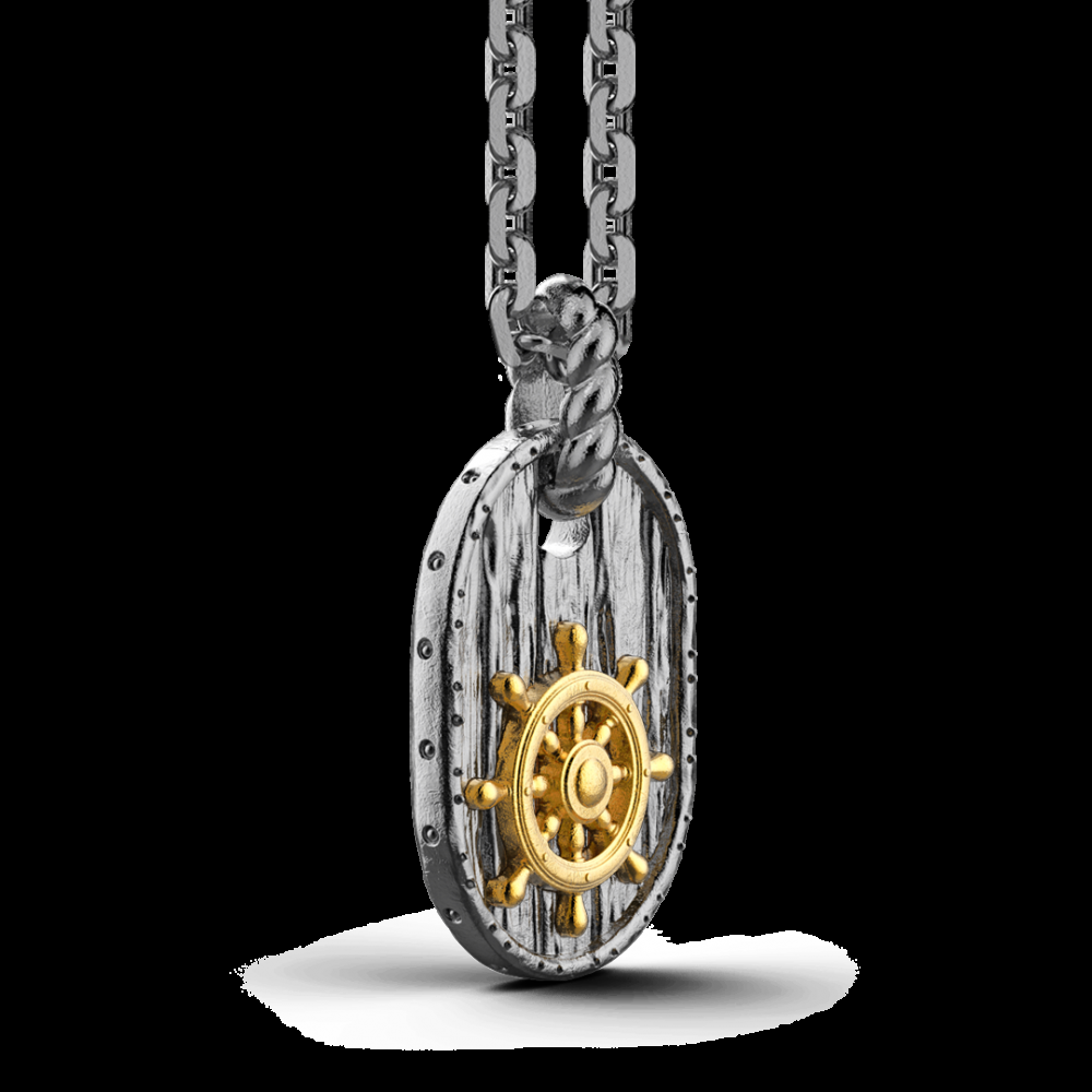 Zancan Collana Zancan in argento brunito con timone Promozione