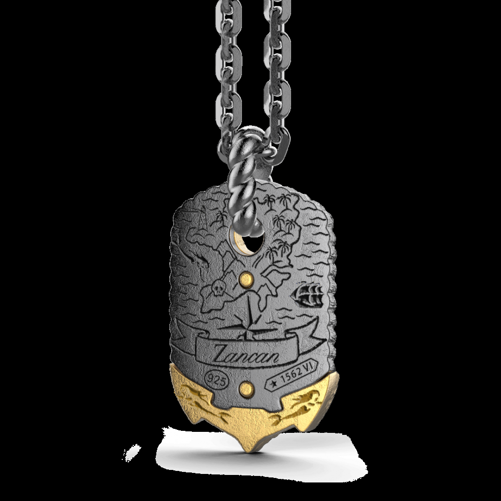 Zancan Collana Zancan in argento brunito con ancora Novità