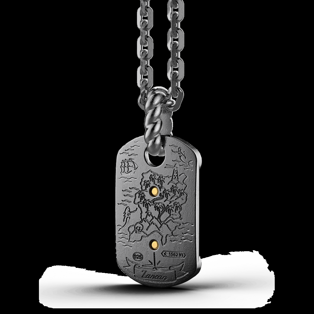 Zancan Collana Zancan in argento brunito con veliero Qualità Garantita