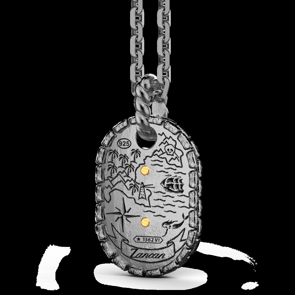 Zancan Collana Zancan in argento brunito con faro Negozi Online