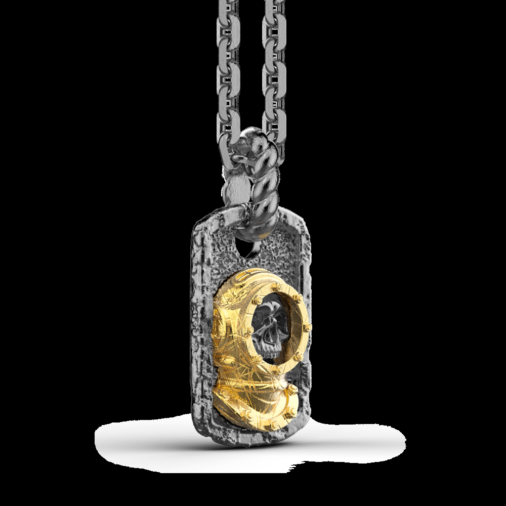 Zancan Collana Zancan in argento brunito con sommozzatore Promozione Limitata