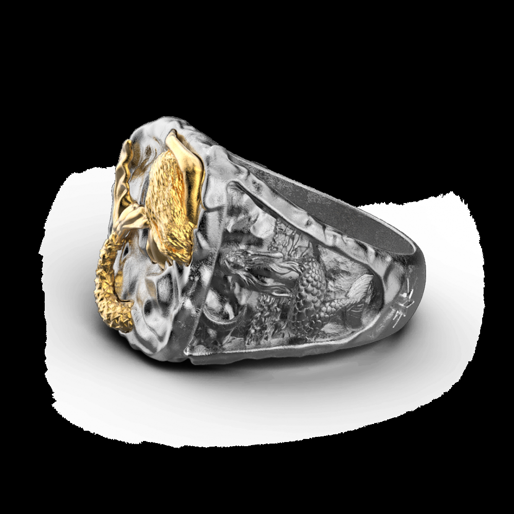 Zancan Anello Zancan in argento brunito con sirena Fino Al -60%