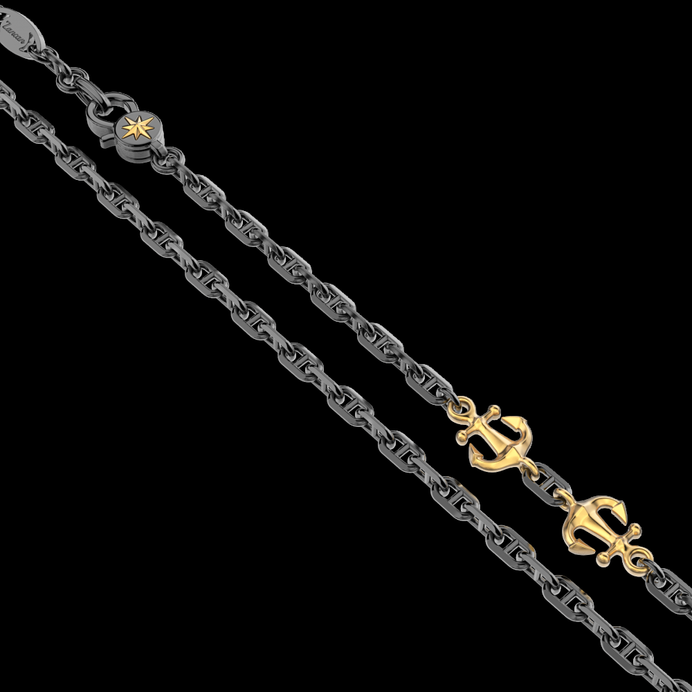 Zancan Collana in argento con ancore Convenienza