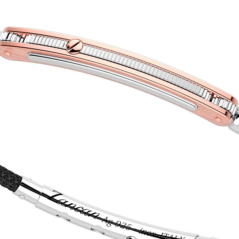 Zancan Bracciale Zancan in argento con inserti in oro 18k e kevlar I Più Venduti